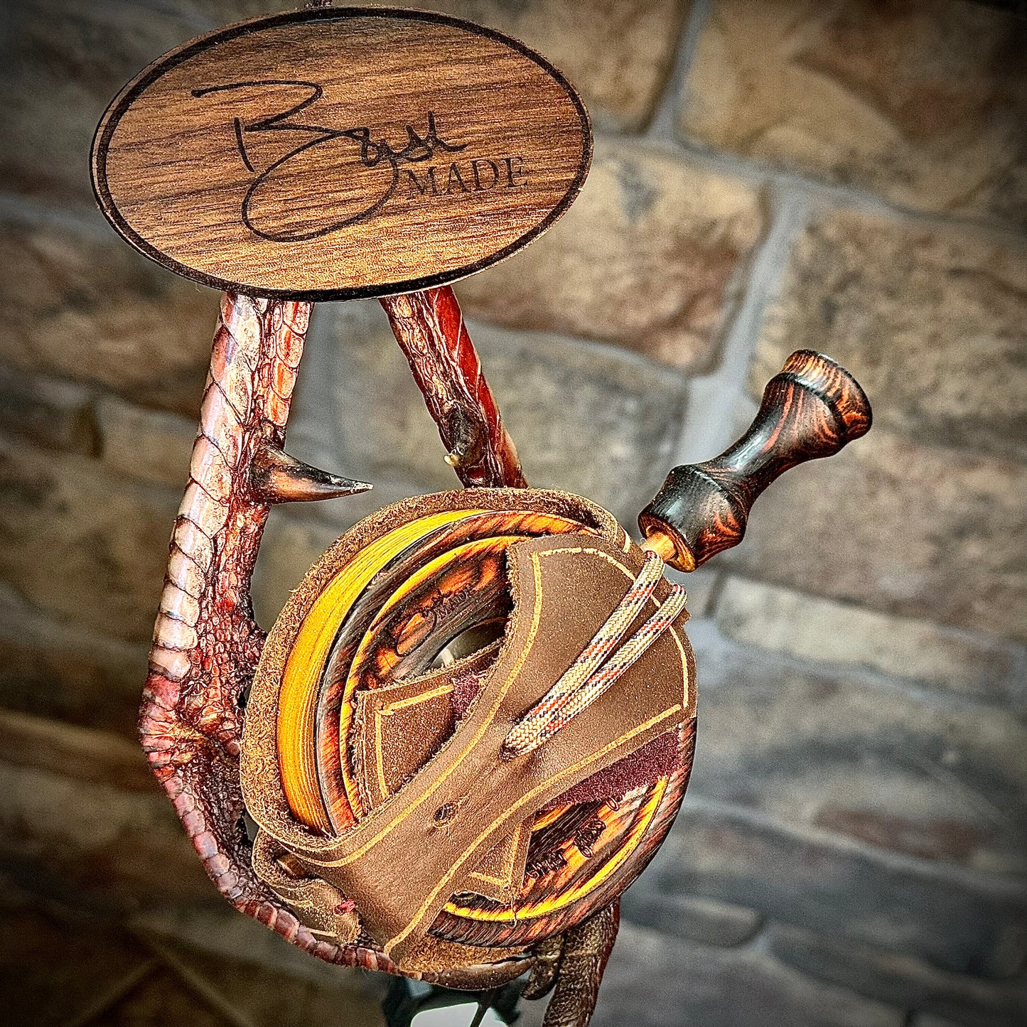 Pewter Over Glass In Osage Orange Custom Turkey Pot Call