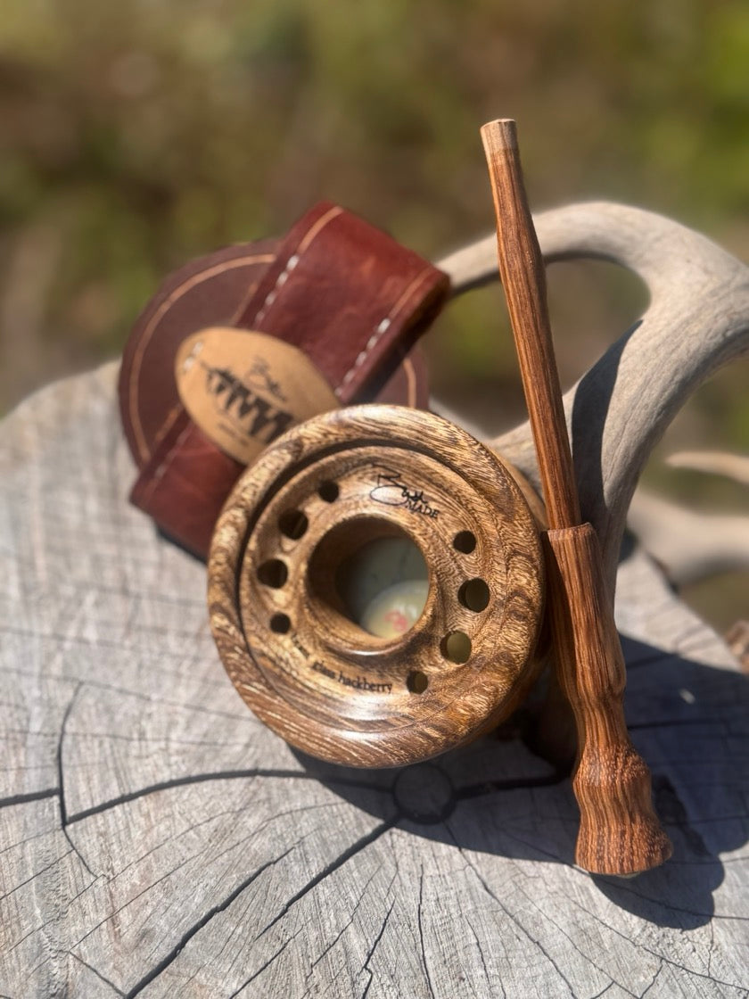 Brass over glass in Hackberry