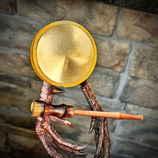 Bronze Over Glass In Osage Orange Custom Turkey Pot Call